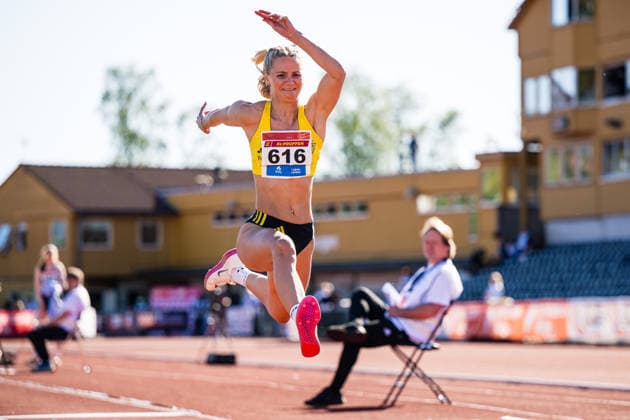260528 Sofie Olsvold Hausberg of Os TF competes in women™s triple jump during the Trond Mohn Games on May 28, 2026 in Bergen Photo Marius Simensen BILDBYRAN Cop 238 MM0068 athletics bbeng friidrett friidrott norge norway trond mohn games  Copyright: MARIUSxSIMENSEN BB260528ZS038