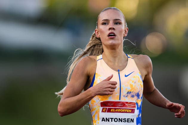 260528 Pernille Antonsen of Norway competes in women™s 800 meter during the Trond Mohn Games on May 28, 2026 in Bergen Photo Marius Simensen BILDBYRAN Cop 238 MM0068 athletics bbeng friidrett friidrott norge norway trond mohn games  Copyright: MARIUSxSIMENSEN BB260528ZE032