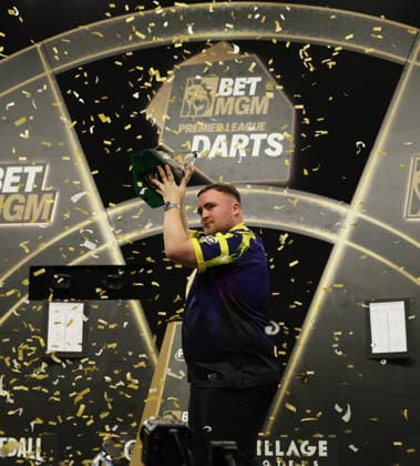 BetMGM Premier League Darts 28MAY26 Luke Littler during the BetMGM Premier League darts at the O2 Arena, London, UK on 28 May 2026. London O2 Arena London UK Editorial use only , Copyright: xChrisxSargeantx PSI-24296-0098