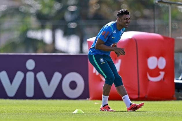 28th May 2026; Teresopolis, Brazil: Casemiro of Brazil during a training session at the Granja Comary training center in Teresopolis, Rio de Janeiro, Brazil, on May 28, 2026, ahead of the FIFA World Cup, WM, Weltmeisterschaft, Fussball 2026 HeulerxAndrey