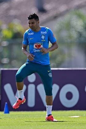 28th May 2026; Teresopolis, Brazil: Casemiro of Brazil during a training session at the Granja Comary training center in Teresopolis, Rio de Janeiro, Brazil, on May 28, 2026, ahead of the FIFA World Cup, WM, Weltmeisterschaft, Fussball 2026 HeulerxAndrey