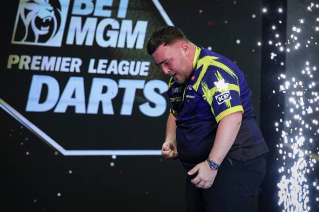 2026 BetMGM Premier League Darts, Final, London Luke Littler reacts after winning the 2026 BetMGM Premier League Darts Final at The O2 Arena, London, England on 28 May 2026 Credit: Ian Stephen Every Second Media Editorial use only. All images are copyright Every Second Media Limited. No images may be reproduced without prior permission. Copyright: xIMAGO EveryxSecondxMediax ESM-2016-0053 IanxStephenx xEveryxSecondxMediax
