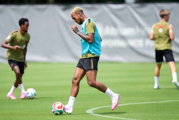 May 28, 2026, Charlotte, Nc, UNITED STATES: Canada defender Derek Cornelius dribbles the ball during team Canada World Cup roster selection camp in Charlotte, NC on Thursday, May 28, 2026. Canada News - May 28, 2026  - ZUMAc35_ 20260528_zaf_c35_102 Copyright: xNathanxDenettex