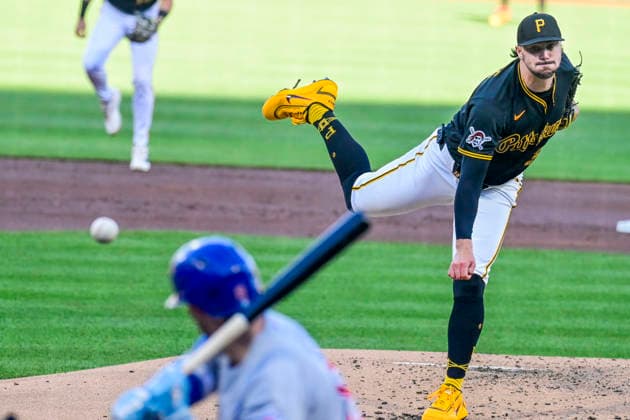 Pittsburgh Pirates pitcher Paul Skenes (30) starts against the Chicago Cubs at PNC Park on Thursday, May 28, 2026 in Pittsburgh.  PIT2026052802 ArchiexCarpenter