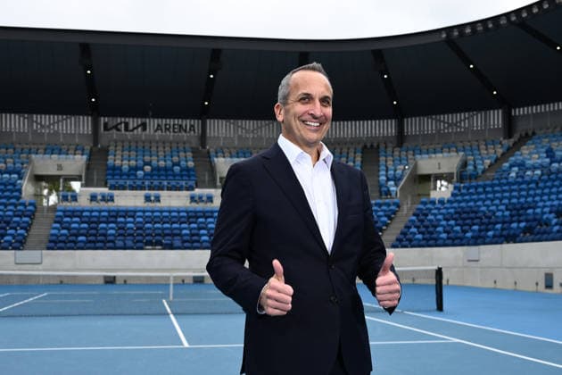 TENNIS AUSTRALIA ANDREW ABDO, Incoming Tennis Australia CEO Andrew Abdo poses for a photo during a Tennis Australia press conference, PK, Pressekonferenz at KIA Arena, in Melbourne, Friday, May 29, 2026. ( NO ARCHIVING MELBOURNE VICTORIA AUSTRALIA  Copyright: xJOELxCARRETTx 20260529124502844440