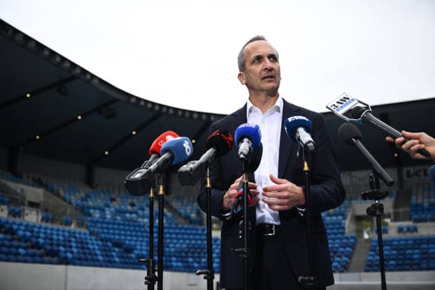 TENNIS AUSTRALIA ANDREW ABDO, Incoming Tennis Australia CEO Andrew Abdo during a Tennis Australia press conference, PK, Pressekonferenz at KIA Arena, in Melbourne, Friday, May 29, 2026. ( NO ARCHIVING MELBOURNE VICTORIA AUSTRALIA  Copyright: xJOELxCARRETTx 20260529117264121656