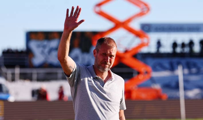Leipzig, 28 05 2026, Bruno Plache Stadion,Soccer, HIN Promotion match to 3 Liga , 1 FC LOK LEIPZIG vs FWK WÜRZBURGER KICKERS , In the picture coach Jochen Seitz, Lok Leipzig , Picture Point