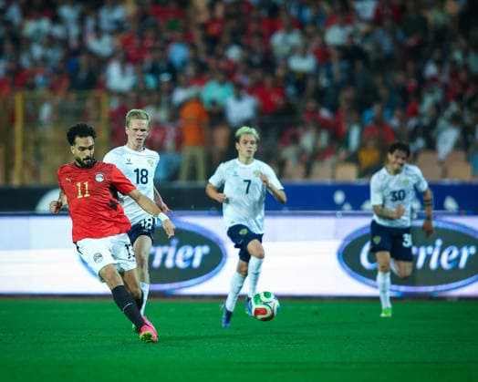 Egypt vs Russia New Capital Cup Mostafa Zico trying to pass the ball during the International Friendly, Länderspiel, Nationalmannschaft match (New Capital Cup) between Egypt and Russia at Cairo International Stadium, Cairo, Egypt Cairo Cairo EGYPT Copyright: xMohamedxTageldinx