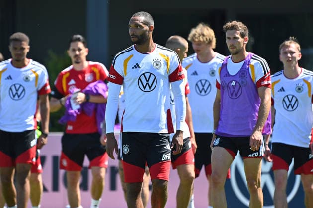 v re Leon GORETZKA GER , Jonathan Tah GER German national football team, World Cup preparation, training camp in Herzogenaurach on 28 05 2026