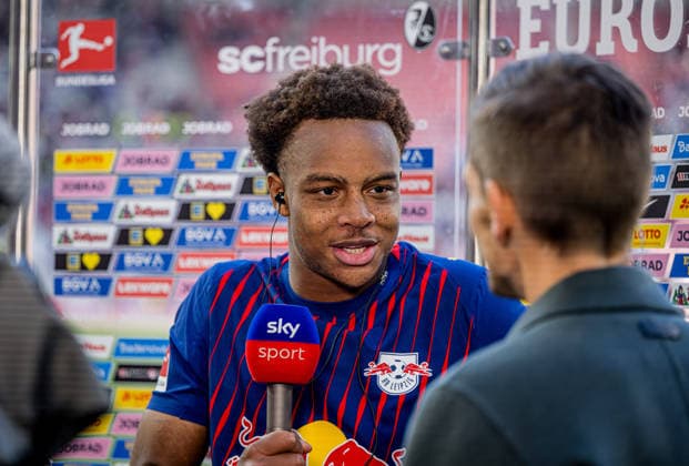Leipzigs Assan Ouedraogo Soccer 1 Bundesliga, Matchday 34 SC Freiburg RB Leipzig 16 May 2026 Freiburg, Europa Park Stadion SC Freiburg RB Leipzig