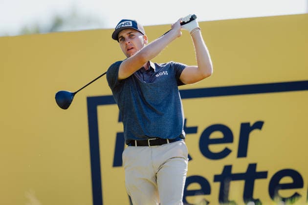 GOLF - Austrian Alpine Open KITZBÜHEL,AUSTRIA,29.MAY.26 - GOLF - DP World Tour, Austrian Alpine Open, GC Kitzbuehel-Schwarzsee-Reith. Image shows Matthias Schwab (AUT). keywords: interwetten.  GEPAxpictures xAlexanderxSolc