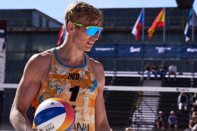 Ostrava 29.05.2026. Beach volleyball, Beachvolleyball JT Banka Ostrava Beach Pro Tour Elite 16, day 3, group phase, Ostrava, Czech Republic --- Siatkowka plazowa, JT Banka Ostrava Beach Pro Tour Elite 16, dzien 3, faza grupowa turnieju w Ostrawie Persons Shown : Steven van de Velde (NED) Fot. Dominika Chmura Arena Akcji NEWSPIX.PL --- newspix.pl 