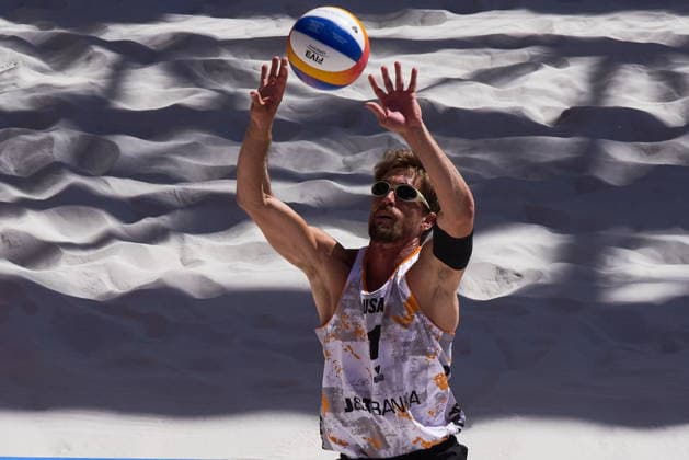 Ostrava 29.05.2026. Beach volleyball, Beachvolleyball JT Banka Ostrava Beach Pro Tour Elite 16, day 3, group phase, Ostrava, Czech Republic --- Siatkowka plazowa, JT Banka Ostrava Beach Pro Tour Elite 16, dzien 3, faza grupowa turnieju w Ostrawie Persons Shown : Taylor Crabb (USA) Fot. Dominika Chmura Arena Akcji NEWSPIX.PL --- newspix.pl 
