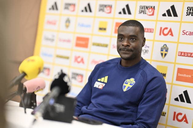 STOCKHOLM, SWEDEN 20260529 Ken Sema during today s press conference with the Swedish men s national football team ahead of the upcoming World Cup in the USA STOCKHOLM SWEDEN x10050x  Copyright: xPontusxLundahl TTx FOOTBALL TEAM PRESS MEETING BEFORE THE WORLD CUP