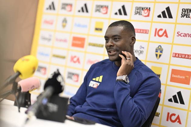 STOCKHOLM, SWEDEN 20260529 Ken Sema during today s press conference with the Swedish men s national football team ahead of the upcoming World Cup in the USA STOCKHOLM SWEDEN x10050x  Copyright: xPontusxLundahl TTx FOOTBALL TEAM PRESS MEETING BEFORE THE WORLD CUP