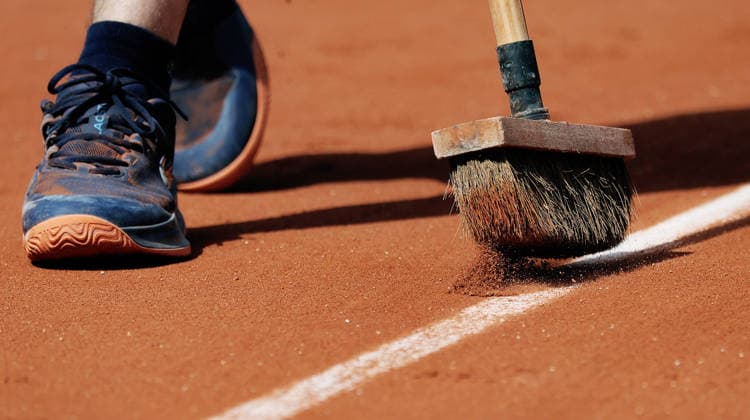 TENNIS - French Open 2026 PARIS,FRANCE,29.MAY.26 - TENNIS - WTA, Tennis Damen Tour, French Open, Roland Garros, Grand Slam. Image shows a broom.  GEPAxpictures xMatthiasxHauer