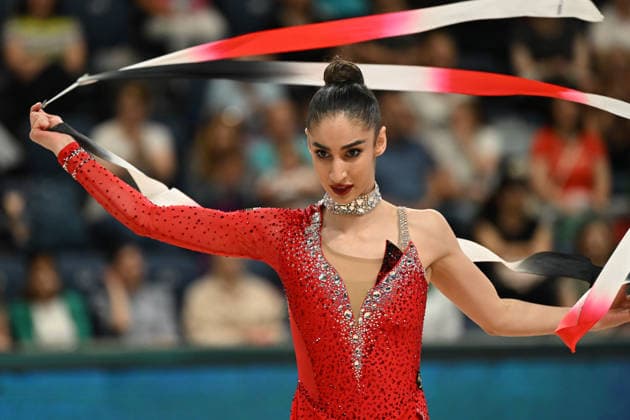 IPA85155644 - BREZALIEVA Eva (BUL) during European Championships in Rhythmic gymnastics, Rhythmische Sportgymnastik, RSG Gymnastics in Varna, Bulgaria, May 29 2026  Copyright: xFilippoxTomasi IPAxSportx xx 85155644