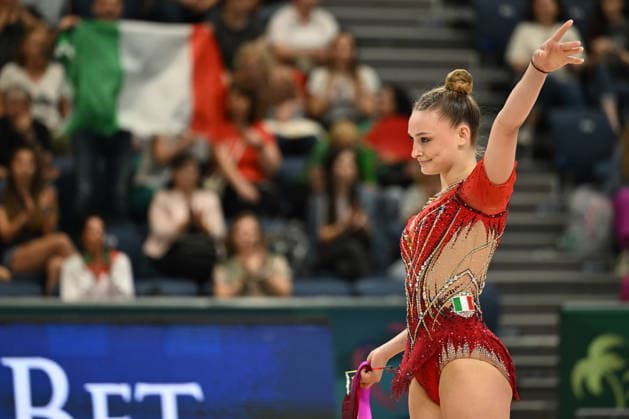 IPA85155677 - DRAGAS Tara (ITA) during European Championships in Rhythmic gymnastics, Rhythmische Sportgymnastik, RSG Gymnastics in Varna, Bulgaria, May 29 2026  Copyright: xFilippoxTomasi IPAxSportx xx 85155677