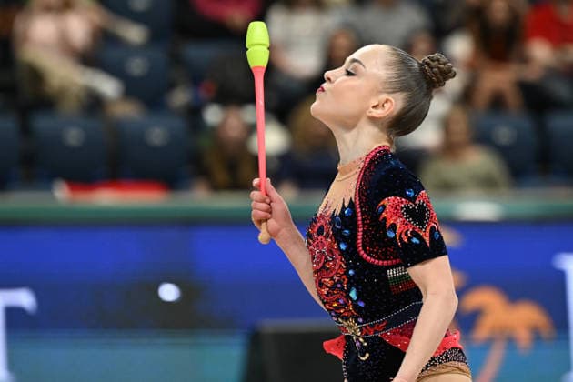 IPA85155681 - NIKOLOVA Stiliana (BUL) during European Championships in Rhythmic gymnastics, Rhythmische Sportgymnastik, RSG Gymnastics in Varna, Bulgaria, May 29 2026  Copyright: xFilippoxTomasi IPAxSportx xx 85155681