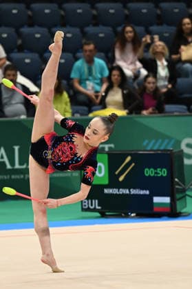 IPA85155686 - NIKOLOVA Stiliana (BUL) during European Championships in Rhythmic gymnastics, Rhythmische Sportgymnastik, RSG Gymnastics in Varna, Bulgaria, May 29 2026  Copyright: xFilippoxTomasi IPAxSportx xx 85155686