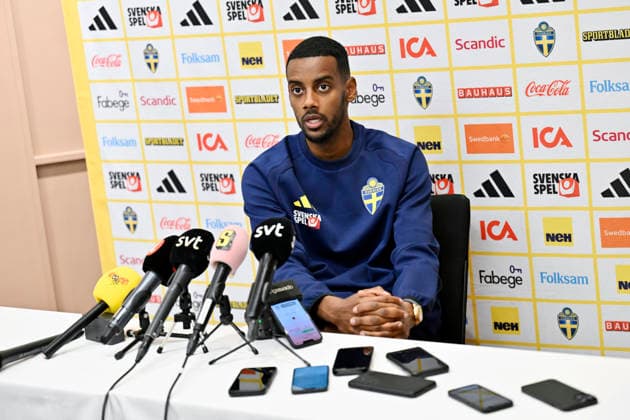 STOCKHOLM, SWEDEN 20260529 Victor Nilsson Lindelöf during today s press conference at Scandic Park with the Swedish men s national football team ahead of the upcoming World Cup in the USA STOCKHOLM SWEDEN x10050x  Copyright: xPontusxLundahl TTx FOOTBALL TEAM PRESS MEETING BEFORE THE WORLD CUP