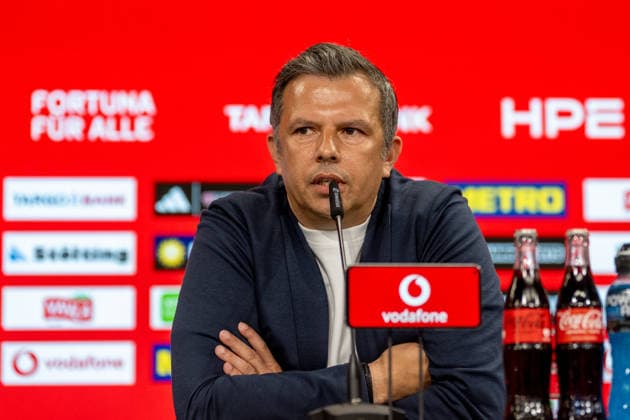 Samir Arabi Fortuna Duesseldorf, Sports Director comments at the press conference on the questions of the journalists Press conference Fortuna Duesseldorf, Presentation of the new sports director, 3 Liga, Football, Season 2026 2027, 28 05 2026 Press conference Fortuna Duesseldorf, 3 Liga, Season 2025 2026, 29 05 2026 Duesseldorf Copyright: xEibner-Pressefoto ThomasxHaeslerx EP_THR