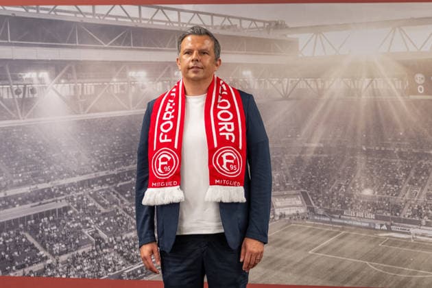 Samir Arabi Fortuna Duesseldorf, sports director poses for the photographers after the press conference Fortuna Duesseldorf, presentation of the new sports director, 3 Liga, football, season 2026 2027, 28 05 2026 press conference Fortuna Duesseldorf, 3 Liga, season 2025 2026, 29 05 2026 Duesseldorf Copyright: xEibner-Pressefoto ThomasxHaeslerx EP_THR