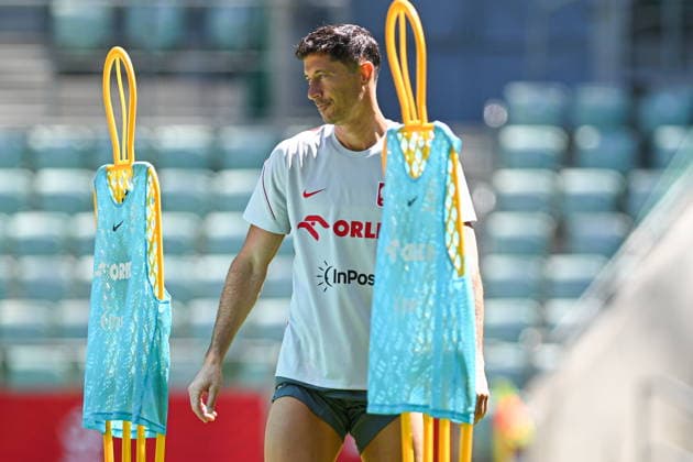 29.05.2026 Wroclaw Trening reprezentacji Polski w pilce noÅ¼nej - Poland national football team training session during the national camp. Persons shown: Robert Lewandowski fot. Antoni Dec Arena Akcji NEWSPIX.PL --- newspix.pl 