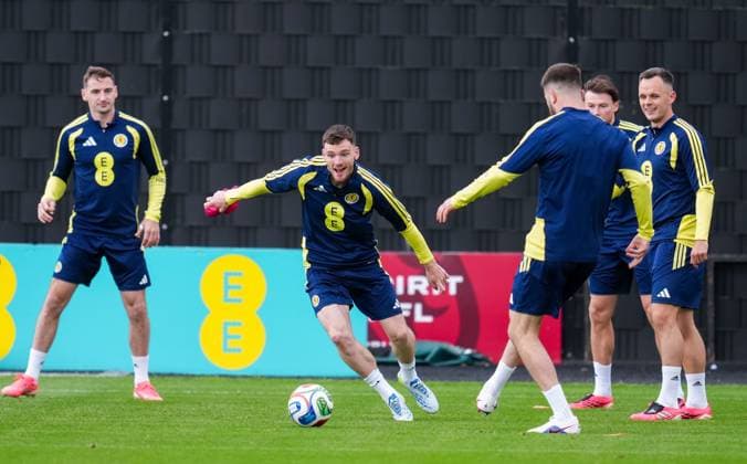 Scotland captain Andy Robertson Scotland Team Training, Football, Hampden Park, Glasgow, Scotland, UK - 29 May 2026Glasgow Hampden Park United Kingdom EDITORIAL USE ONLY No use with unauthorised audio, video, data, fixture lists, club league logos or live services. Online in-match use limited to 120 images, no video emulation. No use in betting, games or single club league player publications.  Copyright: xStuartxWallace Shutterstockx 16902976x