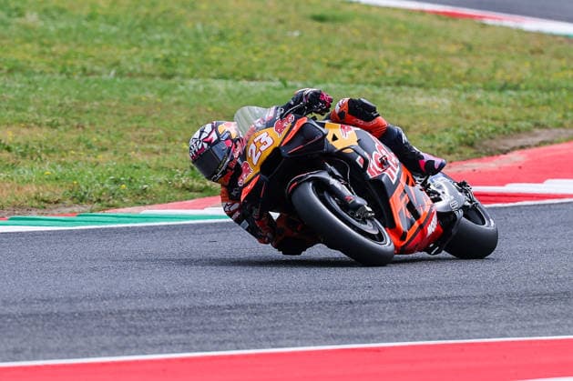 MotoGP GP7 Brembo Grand Prix of Italy Free Practice Mugello Circuit 29 05 2026 Enea Bastianini of Italy and Red Bull KTM Tech3 seen during MotoGP GP7 Brembo Grand Prix of Italy Free Practice at Mugello Circuit in Scarperia e San Piero, Italy Copyright: xBEAUTIFULxSPORTS Carabellix