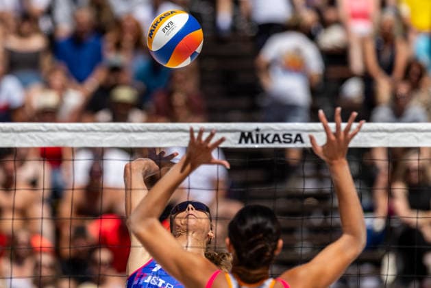 Marketa Svozilova (CZE) during the match Marketa Svozilova and Marie-Sara Stochlova from Czech Republic vs Sofia Izuzquiza Corulla and Tania Moreno Matveeva from Spain at the Pro Tour, Beach volleyball, Beachvolleyball tournament of Elite category, Ostrava, Czech Republic, May 29, 2026. (CTKxPhoto VladimirxPrycek) CTKPhotoP2026052903975  CTKPhotoP2026052903975