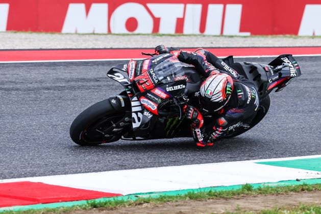 MotoGP GP7 Brembo Grand Prix of Italy - Free Practice - Mugello Circuit 29 05 2026 Marco Bezzecchi of Italy and Aprilia Racing seen during MotoGP GP7 Brembo Grand Prix of Italy - Free Practice at Mugello Circuit in Scarperia e San Piero, Italy Copyright: xBEAUTIFULxSPORTS Carabellix