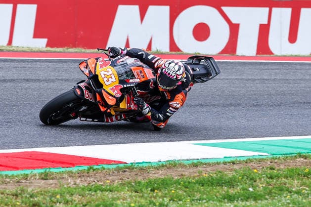 MotoGP GP7 Brembo Grand Prix of Italy Free Practice Mugello Circuit 29 05 2026 Enea Bastianini of Italy and Red Bull KTM Tech3 seen during MotoGP GP7 Brembo Grand Prix of Italy Free Practice at Mugello Circuit in Scarperia e San Piero, Italy Copyright: xBEAUTIFULxSPORTS Carabellix
