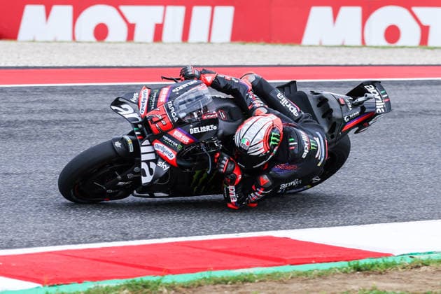 MotoGP GP7 Brembo Grand Prix of Italy Free Practice Mugello Circuit 29 05 2026 Marco Bezzecchi of Italy and Aprilia Racing seen during MotoGP GP7 Brembo Grand Prix of Italy Free Practice at Mugello Circuit in Scarperia e San Piero, Italy Copyright: xBEAUTIFULxSPORTS Carabellix