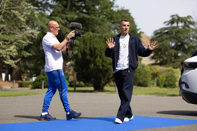 French national football team arrives at the FFF - Clairefontaine-en-Yvelines France s national football team defender Lucas Digne arrives at French football federation s (FFF) training ground in Clairefontaine-en-Yvelines, southwest of Paris, ahead of the 2026 FIFA World Cup, WM, Weltmeisterschaft, Fussball on May 29, 2026. Photo by Raphael Lafargue ABACAPRESS.COM Clairefontaine-en-Yvelines France  Copyright: xLafarguexRaphael ABACAx