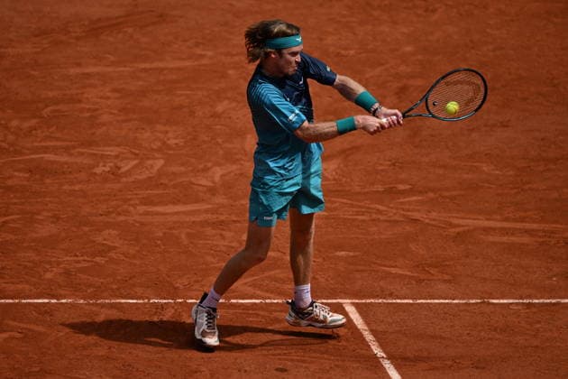 2026 French Open (Roland-Garros) - Day 6 PARIS, FRANCE - MAY 29: Andrey Rublev competes with Nuno Borges (not seen) of Portugal during their Men s Singles third round match on Day Six of the 2026 French Open at Roland Garros in Paris, France on May 29, 2026. Burak Akbulut Anadolu Paris France. Editorial use only. Please get in touch for any other usage.  Copyright: x2026xAnadoluxBurakxAkbulutx