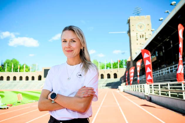 STOCKHOLM, SWEDEN 20260529 Four-time Swedish champion Carolina Wikström is at the Stockholm Stadium for the Stockholm Marathon STOCKHOLM SWEDEN x10060x  Copyright: xHenrikxMontgomery TTx STOCKHOLM MARATHON