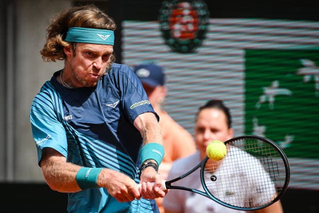 May 29, 2026, Paris, France, France: Andrey RUBLEV of Russia during the sixth day of the Roland-Garros 2026, French Open 2026, Grand Slam tennis tournament at Roland-Garros Stadium on May 29, 2026 in Paris, France. Paris France - ZUMAm308 20260529_zsp_m308_014 Copyright: xMatthieuxMirvillex