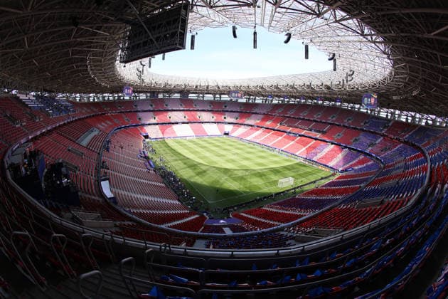 A generic view of the Puskas Arena on 29 May 2026, the eve of the UEFA Champions League 2025-26 Final soccer match between Paris Saint-Germain FC and Arsenal FC in Budapest, Hungary. UEFA Champions League - Paris Saint-Germain FC v Arsenal FC