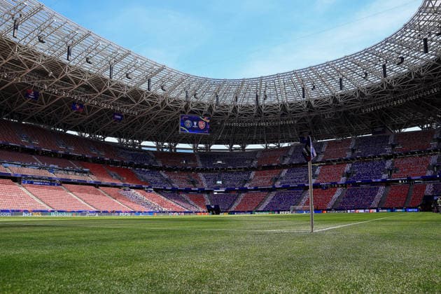 Paris Saint-Germain, Open Training Session Ground View of The Puskas ArÃ na before the open training session for Paris Saint-Germain ahead of the Champions League Cup Final at Puskas Arena Park, Budapest, Hungary on 29 May 2026. Budapest Puskas Arena Park Hungary Editorial use only , Copyright: xChrisxFoxwellx PSI-24345-0004