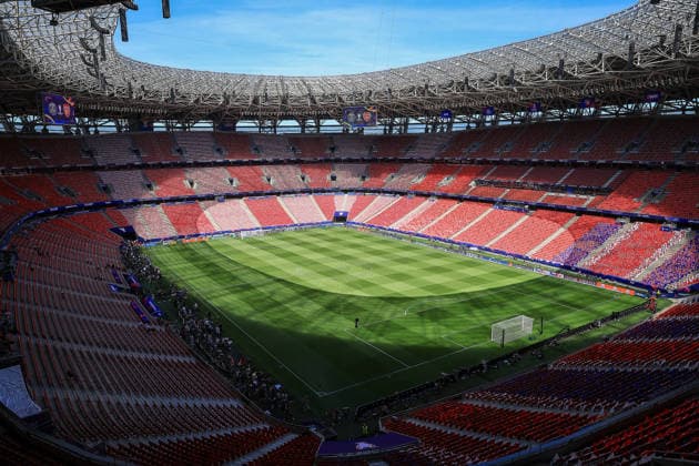 Paris Saint-Germain, Open Training Session Ground View of The Puskas ArÃ na before the open training session for Paris Saint-Germain ahead of the Champions League Cup Final at Puskas Arena Park, Budapest, Hungary on 29 May 2026. Budapest Puskas Arena Park Hungary Editorial use only , Copyright: xChrisxFoxwellx PSI-24345-0005