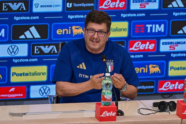 IPA85159933 - Head coach of Italy Silvio Baldini attends the press conference, PK, Pressekonferenz during Press conference of Italy s coach Silvio Baldini, Other in Florence, Italy, May 29 2026  Copyright: xLisaxGuglielmi IPAxSportx xx 85159933