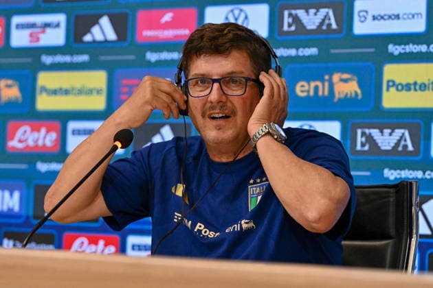 FOOTBALL - More - press conference, PK, Pressekonferenz of Italy s coach Silvio Baldini Photo by IPA ABACAPRESS.COM85159935 - Head coach of Italy Silvio Baldini attends the press conference during Press conference of Italy s coach Silvio Baldini, Other in Florence, Italy, May 29 2026 Florence Italy  Copyright: xIPAxSport ABACAx
