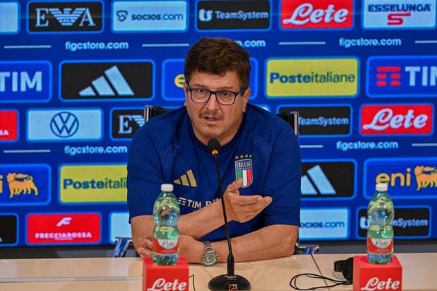 FOOTBALL - More - press conference, PK, Pressekonferenz of Italy s coach Silvio Baldini Photo by IPA ABACAPRESS.COM85160121 - Head coach of Italy Silvio Baldini attends the press conference during Press conference of Italy s coach Silvio Baldini, Other in Florence, Italy, May 29 2026 Florence Italy  Copyright: xIPAxSport ABACAx