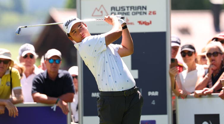 GOLF - Austrian Alpine Open KITZBÜHEL,AUSTRIA,29.MAY.26 - GOLF - DP World Tour, Austrian Alpine Open, GC Kitzbuehel-Schwarzsee-Reith. Image shows Yanhan Zhou (CHN).  GEPAxpictures xAmirxBeganovic