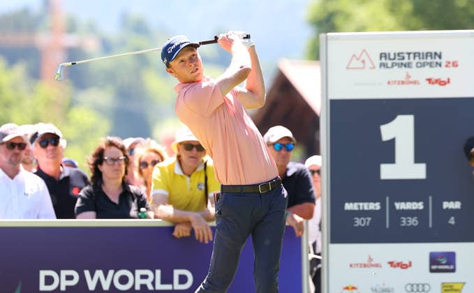 GOLF - Austrian Alpine Open KITZBÜHEL,AUSTRIA,29.MAY.26 - GOLF - DP World Tour, Austrian Alpine Open, GC Kitzbuehel-Schwarzsee-Reith. Image shows Ryggs Johnston (USA).  GEPAxpictures xAmirxBeganovic