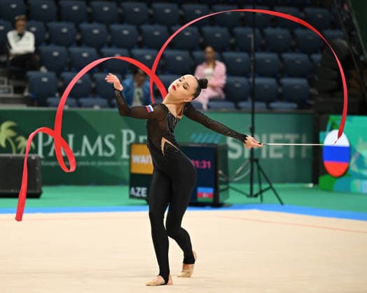 IPA85160831 - BORISOVA Mariia (RUS) during European Championships in Rhythmic gymnastics, Rhythmische Sportgymnastik, RSG Gymnastics in Varna, Bulgaria, May 29 2026  Copyright: xFilippoxTomasi IPAxSportx xx 85160831