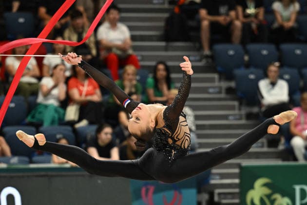 OTHER - Gymnastics - European Championships in Rhythmic gymnastics, Rhythmische Sportgymnastik, RSG Photo by IPA ABACAPRESS.COM85160836 - BORISOVA Mariia (RUS) during European Championships in Rhythmic Gymnastics, Gymnastics in Varna, Bulgaria, May 29 2026 Varna Bulgaria  Copyright: xIPAxSport ABACAx