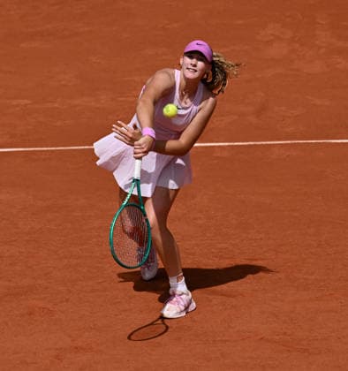 2026 French Open (Roland-Garros) - Day 6 PARIS, FRANCE - MAY 29: Mirra Andreeva in action against Marie Bouzkova of Czechia during their Women s Singles third round match on Day Six of the 2026 French Open at Roland Garros in Paris, France on May 29, 2026. Mustafa Yalcin Anadolu Paris France. Editorial use only. Please get in touch for any other usage.  Copyright: x2026xAnadoluxMustafaxYalcinx