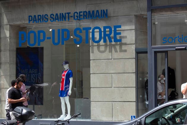 Illustration du pop up store éphémère à Paris (1er) du Paris-Saint-Germain, à l occasion de la finale de la Ligue des champions (PSG vs Arsenal), le 29 mai 2026. Son ouverture est prévue du 27 au 31 mai 2026. Lou-Line Cottard Bestimage Illustration of the Paris Saint-Germain pop-up store in Paris (1st arrondissement), on the occasion of the Champions League final (PSG vs Arsenal), on May 29, 2026. Its opening is scheduled from May 27 to 31, 2026. Paris France  Copyright: xLou-LinexCottardx xBestimagexLou-LinexCottardx xBestimagex